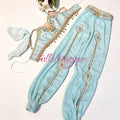 The Indian Arabian Style Crop Top & Harem Pants Ballet Costume can be used for Le Corsaire or La Bayadère variation. 