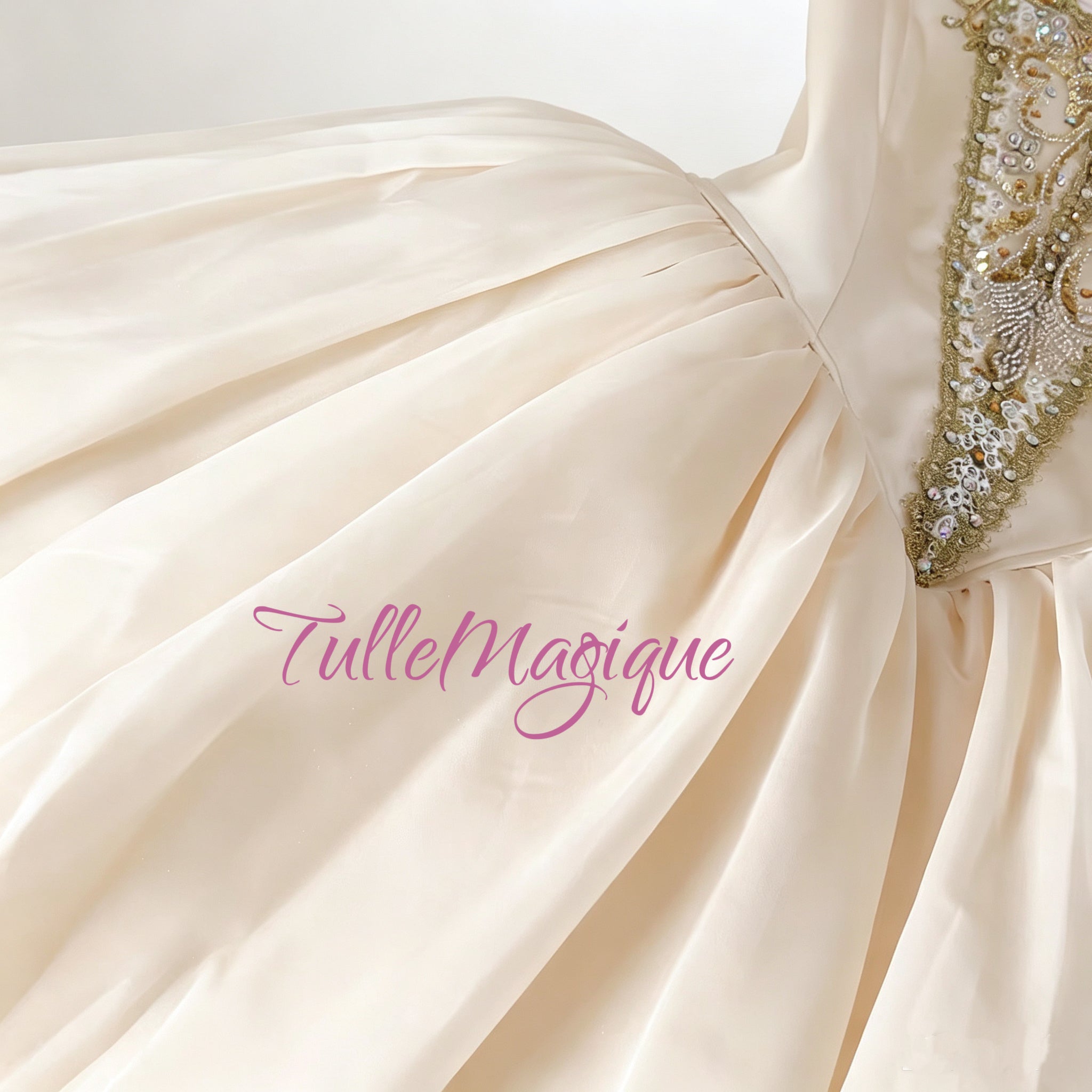 Champange gold Juliet ballet tutu dress costume YAGP stage wear