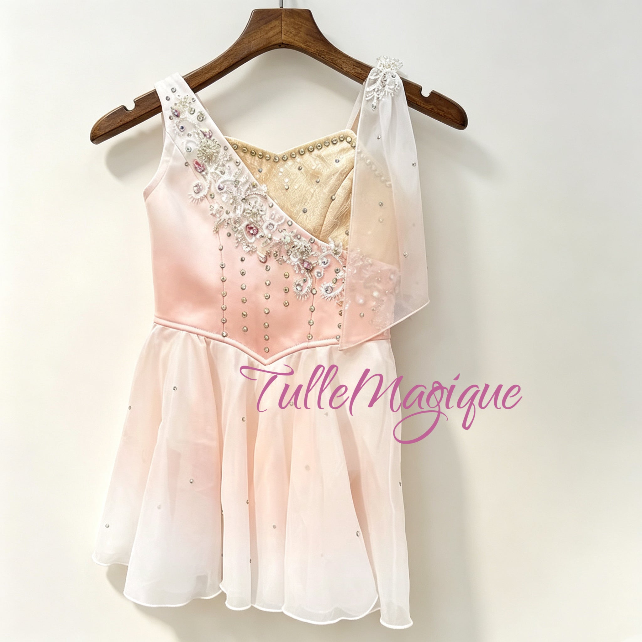 Peach Pink Ombre Ballet Costume | Cupid & Talisman Ballet Stage Costume