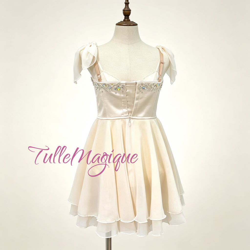 Professional Cupid ballet costume lyrical dress with hooks and eyes closer on the back and custom sized . 