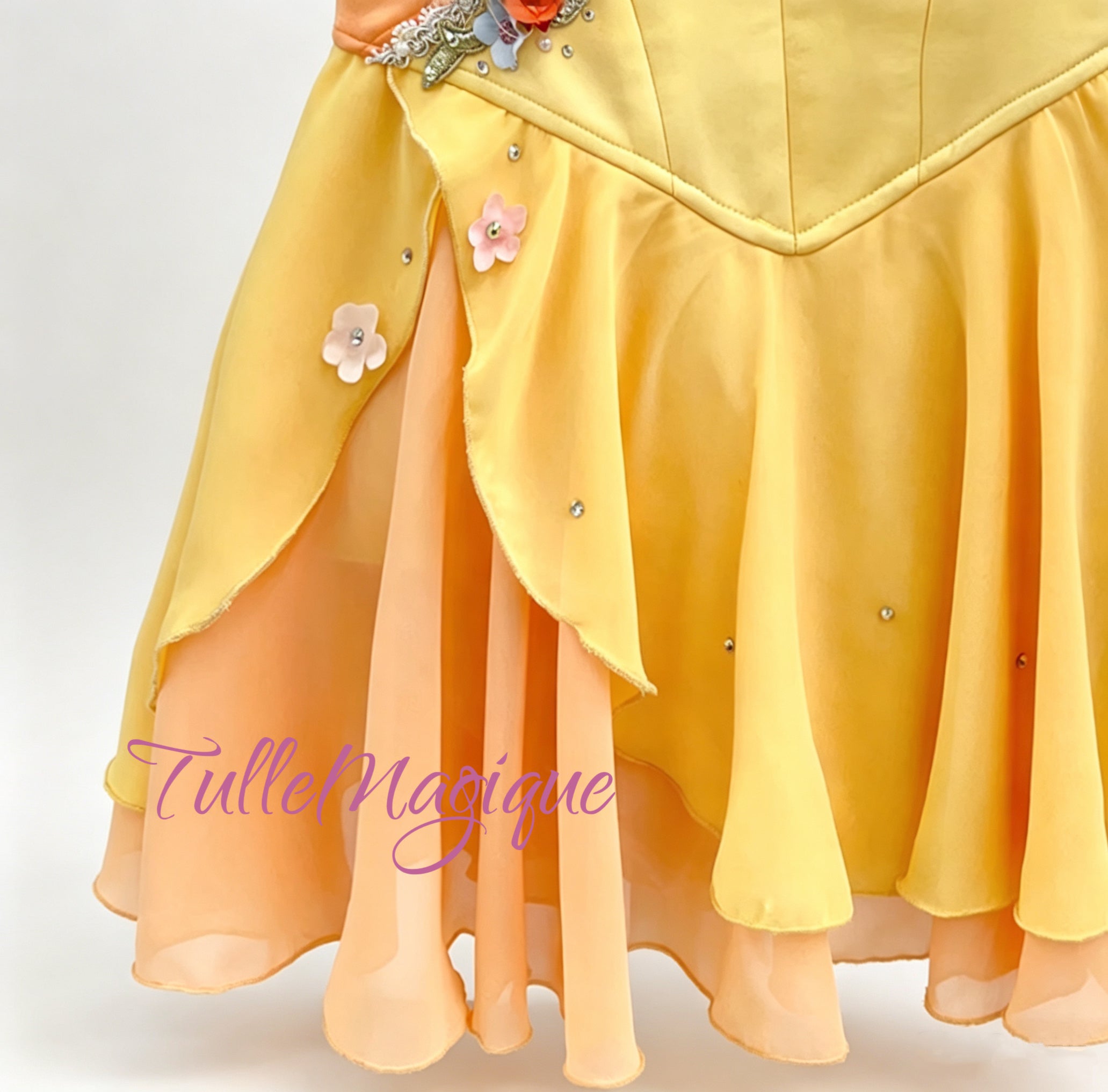 bright yellow orange cupid ballet costume