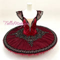 Royal Crimson dark red and Black Professional Classical Tutu. Versatile Stage Costume for Don Quixote, Esmeralda & Paquita