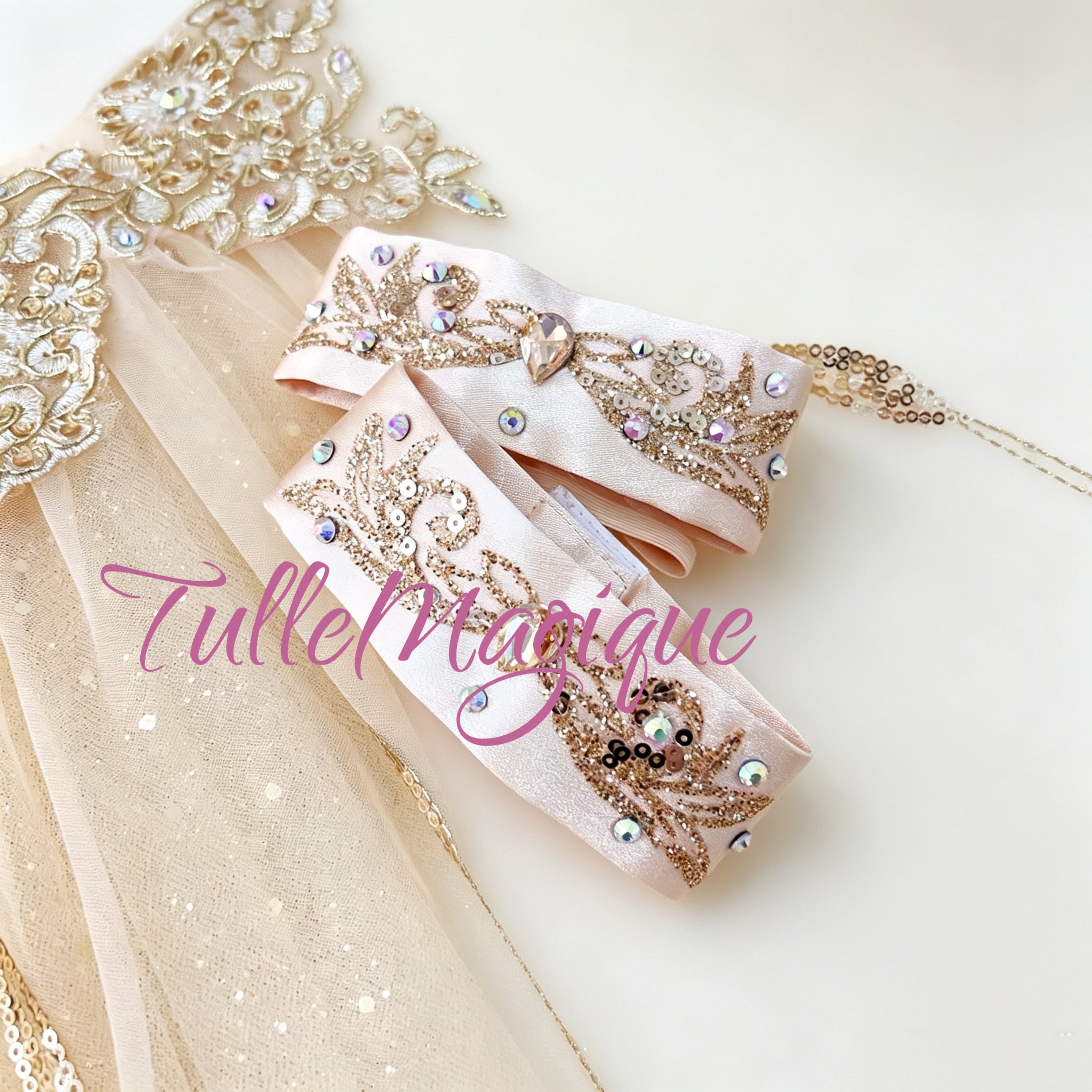 Raymonda gold fariy  tutu costume arm bands.