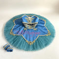 Professional two-piece peacock teal ballet tutu for Odalisque variation