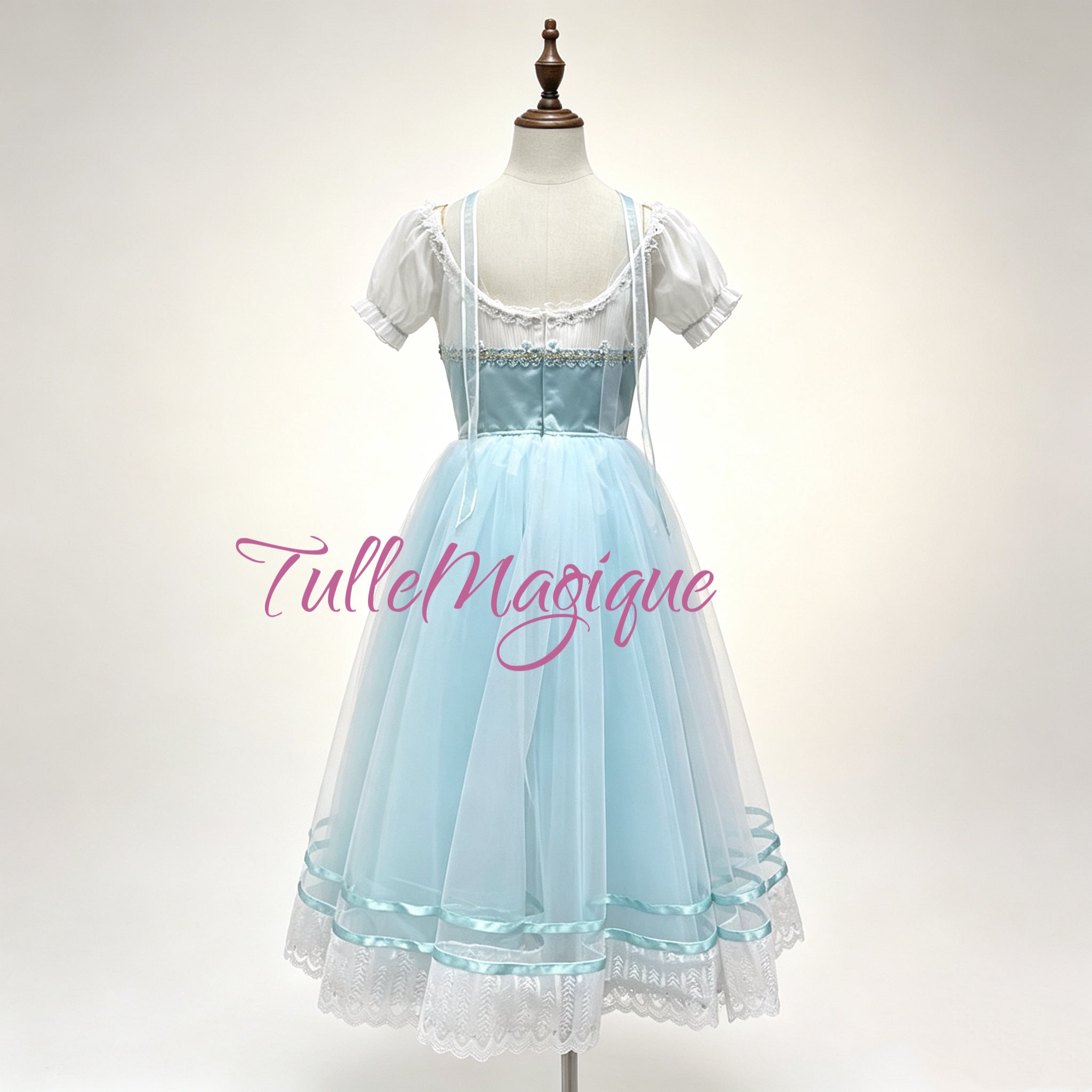 professional giselle ballet tutu back with hooks closure. YAGP standard level stage costume.