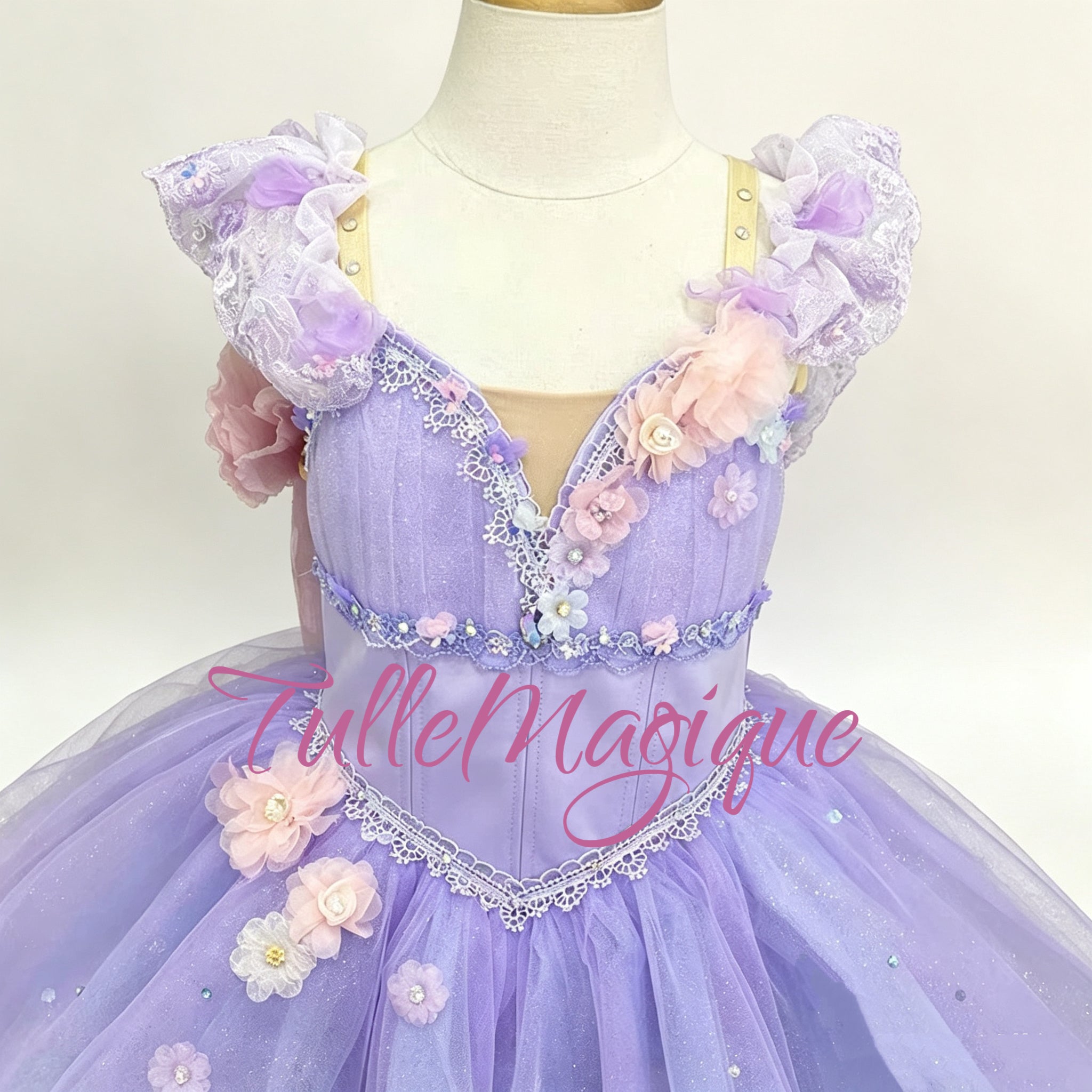 purple lilac flower tutu